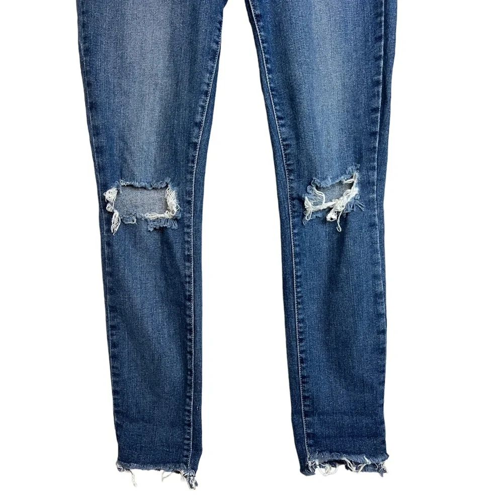PAIGE Verdugo Ankle Ripped Raw Hem Jeans Dedee Dest